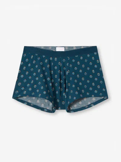 Derek Rose Men's Boxer Briefs Medalion Pima Cotton Stretch Navy In Navy