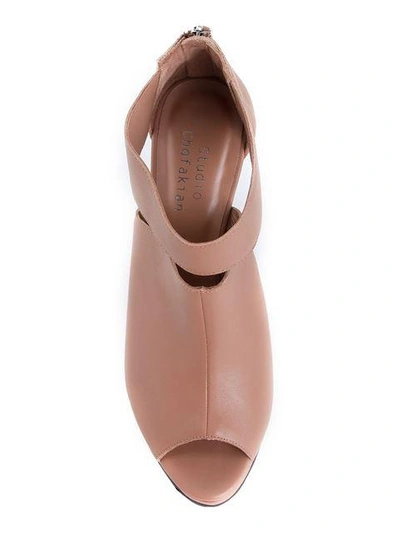 Studio Chofakian Wedge Sandals In Brown