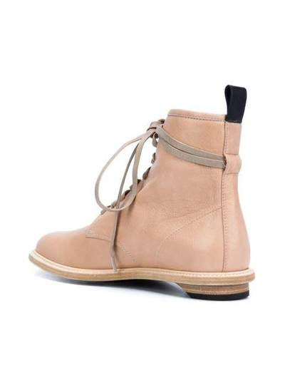 Shop Valas Lace Up Ankle Boots In Neutrals