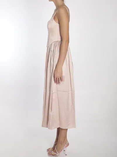 Zimmermann Corset Midi Dress In Pink