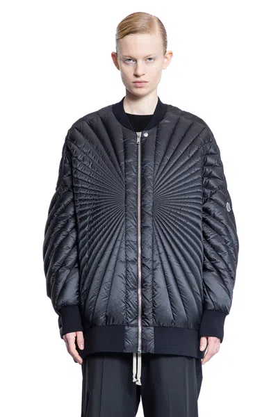 Rick Owens Woman Black Jackets In Black