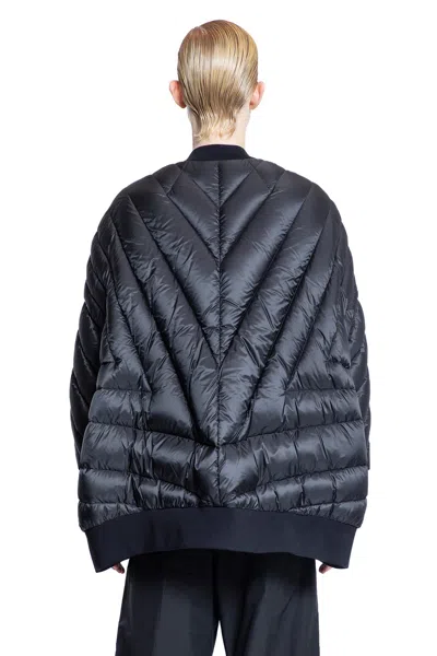 Rick Owens Woman Black Jackets In Black