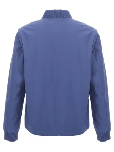 Hugo Boss Light Blue Hanry Pad Jacket In Blue