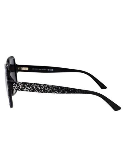 Jimmy Choo 0jc5005 Sunglasses In 50418g Black Gradient Glitter