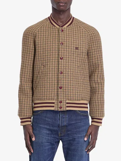 Celine College-style Jacket With Embroidered Detail In Tan