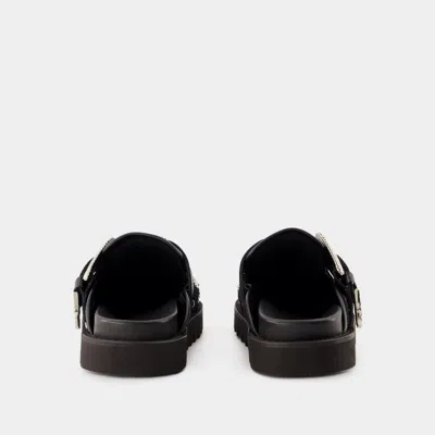 Toga Liuding Thick Soled Slippers In Black