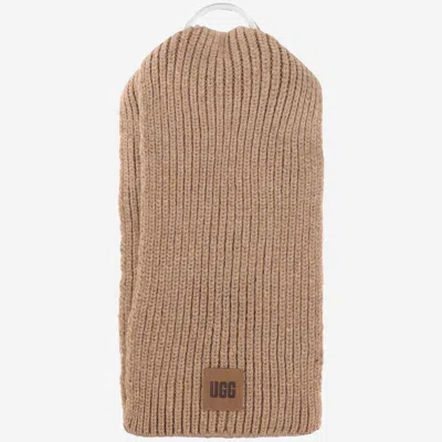 Ugg Chunky Rib Scarf In Brown