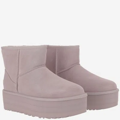 Ugg (wmns)  Classic Mini Platform 'pale Smoke' In Light Grey
