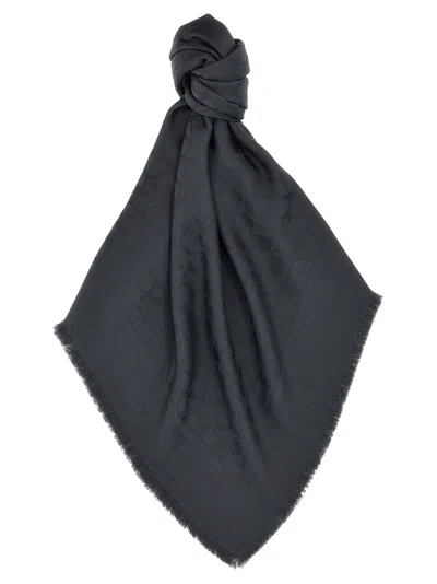 Valentino Toile Iconographe Scarves, Foulards Gray In Gray