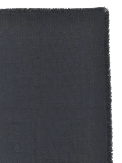 Valentino Toile Iconographe Scarves, Foulards Gray In Gray