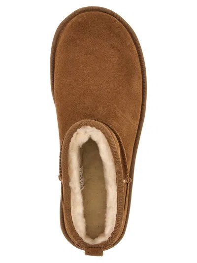 Ugg 'classic Ultra Mini Platform' Ankle Boots In Brown