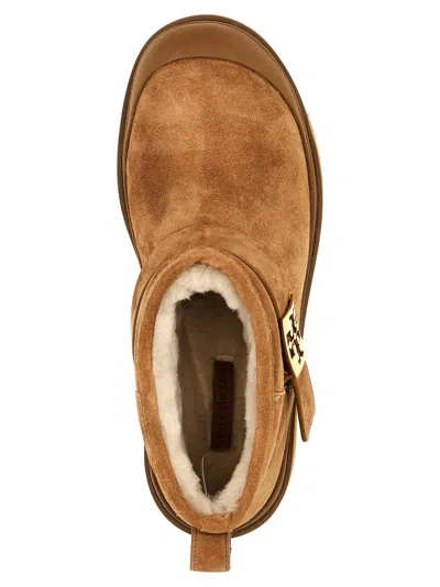 Tory Burch 'mellow Shearling Platform' Ankle Boots In Multi