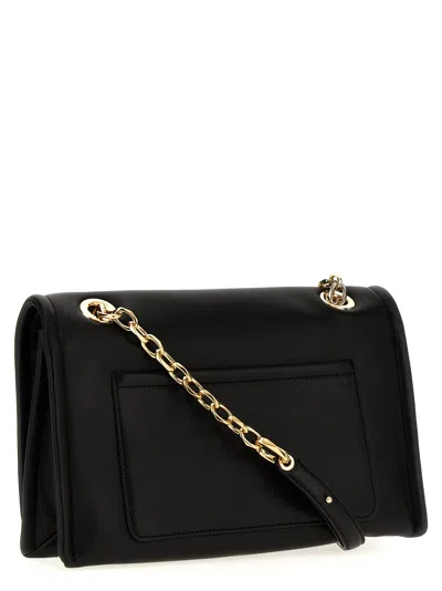 Valentino Garavani  Garavani 'v Logo Chain' Shoulder Bag In Black