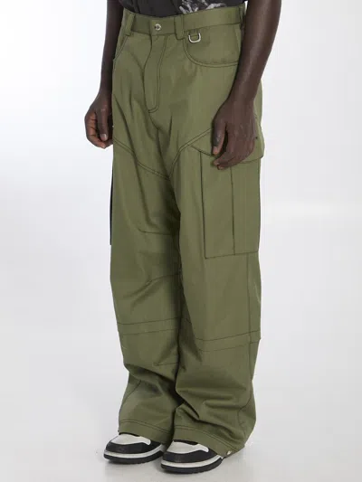 Off-white Off White Men Cargo Pants In Cotton In Green
