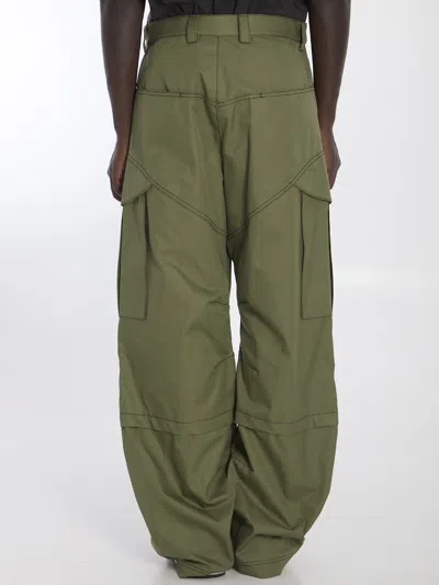 Off-white Off White Men Cargo Pants In Cotton In Green