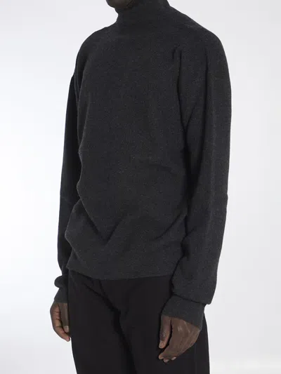 The Row High-neck Regular Fit Sweater For Men In Grey