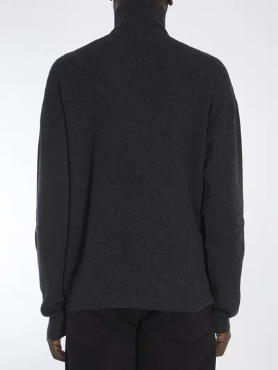 The Row High-neck Regular Fit Sweater For Men In Grey