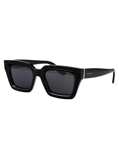 Jimmy Choo Women's Acetate Sunglasses In 807t4 Black