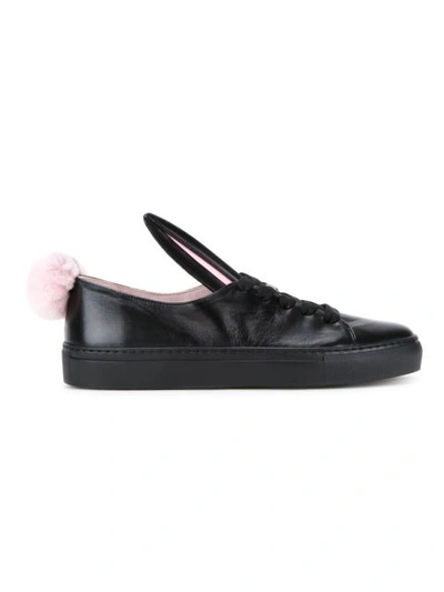 Minna Parikka Tail Leather Trainers In Black