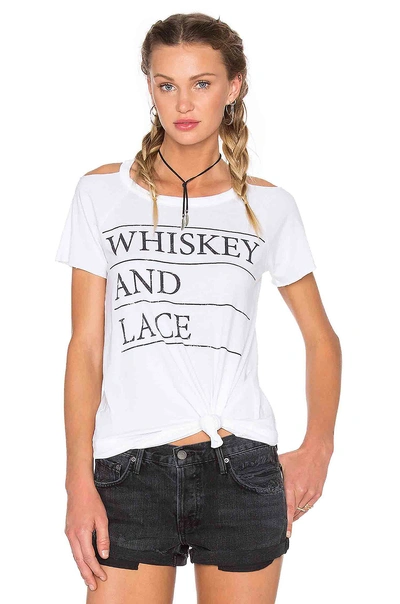Chaser Whiskey & Lace Tee In White
