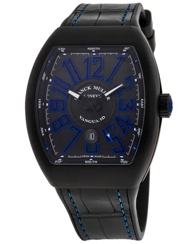 Franck Muller Vanguard Automatic Black Dial Mens Watch 45scblkblkblu In Black