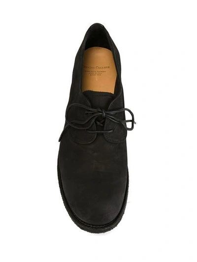 Shop Officine Creative Hand Painted Derby Shoes In Black
