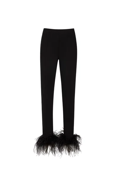 Lapointe Scuba Legging With Feathers In Black