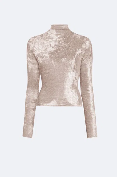 Lapointe Velvet Dolman Top In Washed Silver