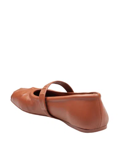 Marni Mary Jane Ballerina Shoes In Brown