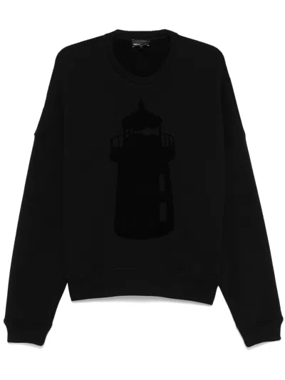 Emporio Armani Flocked-motif Sweatshirt