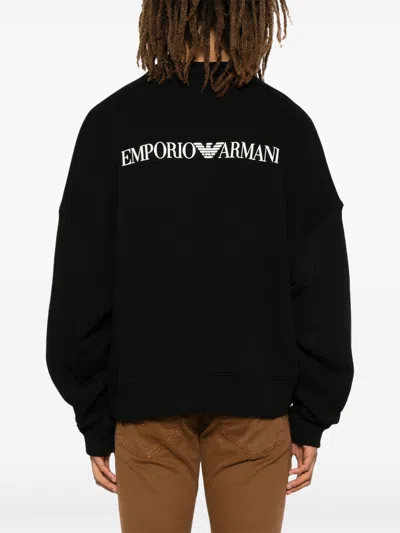 Emporio Armani Flocked-motif Sweatshirt