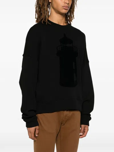 Emporio Armani Flocked-motif Sweatshirt
