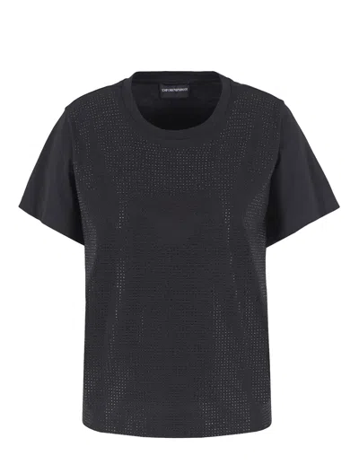 Shop Emporio Armani T Shirts And Polos Black