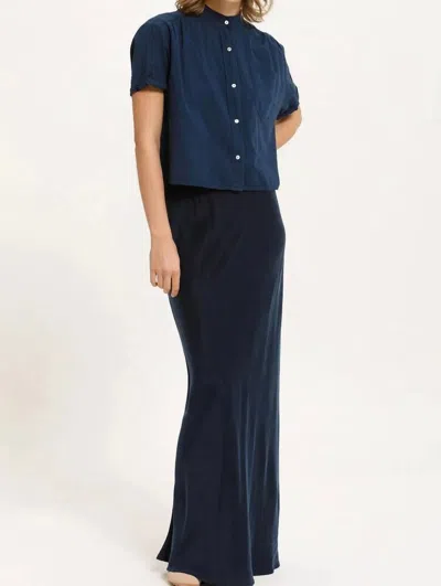 Cali Dreaming Meier Maxi Skirt In Navy In Blue