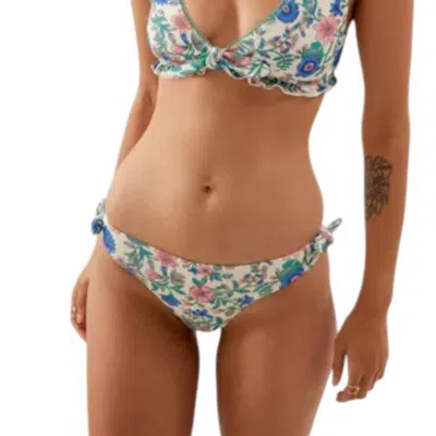 Louise Misha Kauai Bikini Bottom In Blue Summer Meadow In Multi