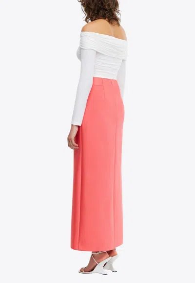 Acler Balderstone High-waist Maxi Skirt In Pink