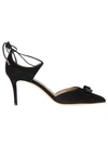 Ferragamo X Edgardo Osorio 'carolyn' Lace-up Pump (women) In Nero