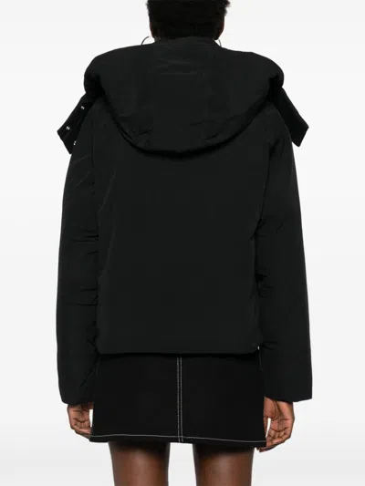Maison Kitsuné Fox-patch Puffer Jacket In Black