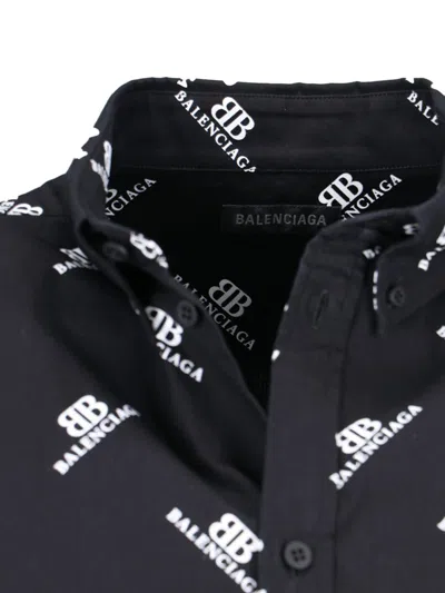 Shop Balenciaga Shirts In Black