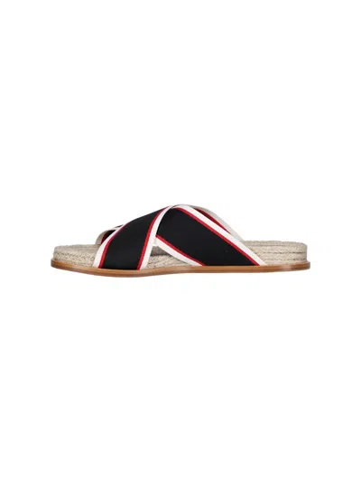Christian Louboutin Hot Cross Slides In Multicolour