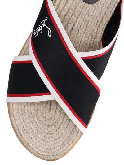 Christian Louboutin Hot Cross Slides In Multicolour
