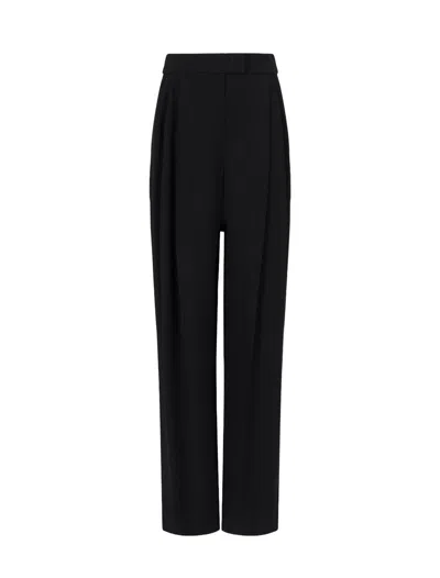 Shop Emporio Armani Trousers In Nero-black