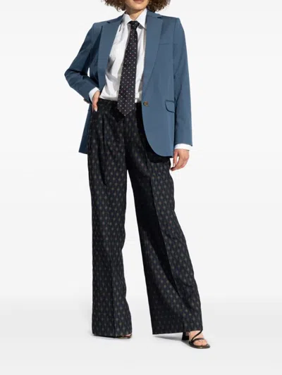Etro Pegaso Embroidered Button-up Shirt In Multicolor