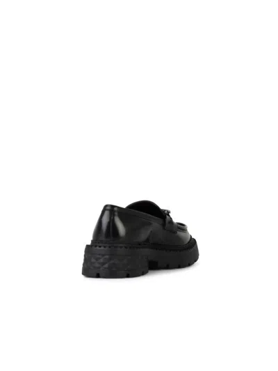 Jimmy Choo Marlow Leather Loafers In In Black