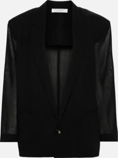 Philosophy Di Lorenzo Serafini Peak-lapels Single-breasted Blazer In Black