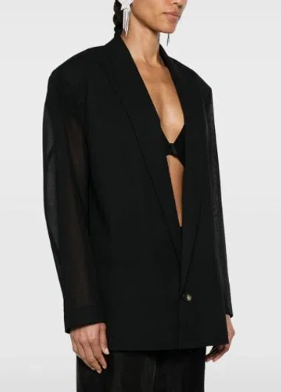 Philosophy Di Lorenzo Serafini Peak-lapels Single-breasted Blazer In Black