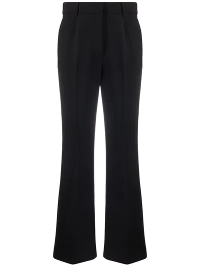 Stella Mccartney Black Cropped Bootcut Trousers In Black