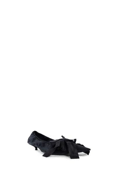 Balenciaga Louis Xv Satin Leather Pumps