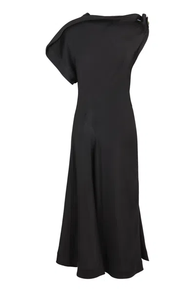Bottega Veneta Women's Fluid Viscose Piercing Dress