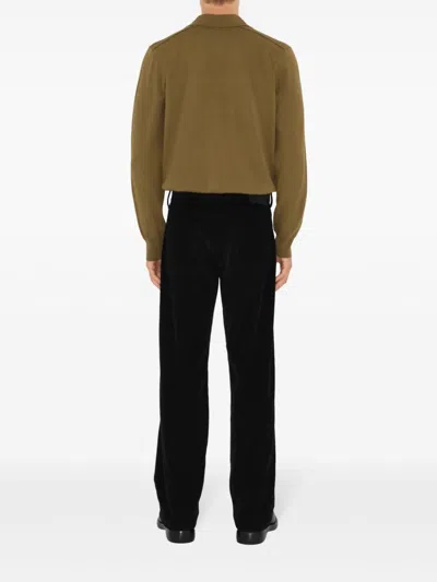 Burberry Long-sleeve Wool Polo Shirt